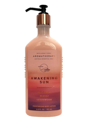 BATH & BODY WORKS AROMATHERAPY BODY LOTION AWAKENING SUN BERGAMOT NEROLI NEW