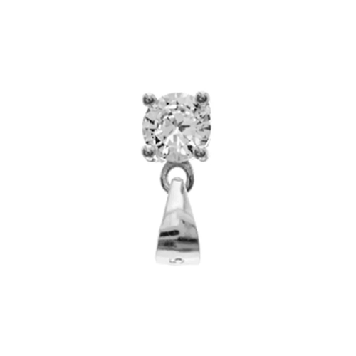 Round Solitaire Pendant Sterling Silver 925 Hallmark All Chain Lengths Brand New - Picture 3 of 3