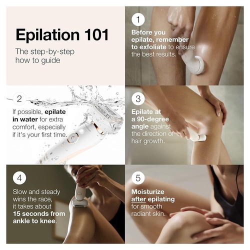 Braun Epilator Silk 9 Flex 9300 Beauty Set Facial Hair Removal - Picture 6 of 6