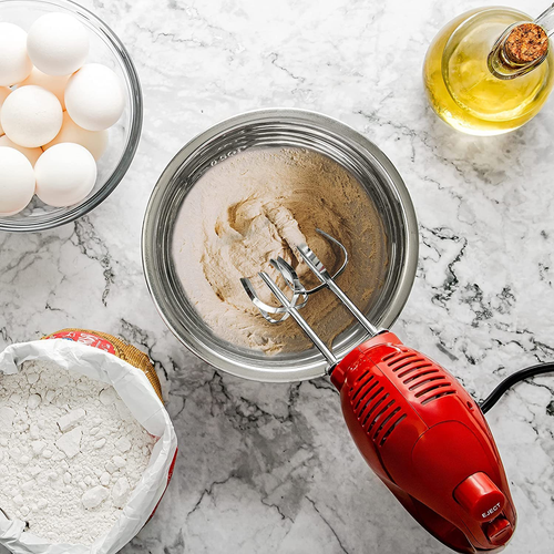 Portable 5 Speed Mixing Electric Hand Mixer with Stainless Steel Whisk Beater At - Picture 7 of 11