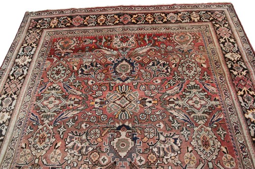 8x10 Antik Mahal Sultanabad Teppich Geometrisch Rot Antique Rose Traditionell - Bild 7 von 12