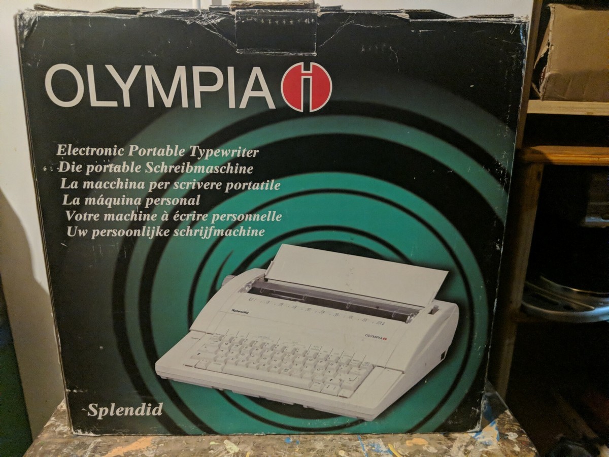 Vintage Olympia Splendid Typewriter Electronic In Original