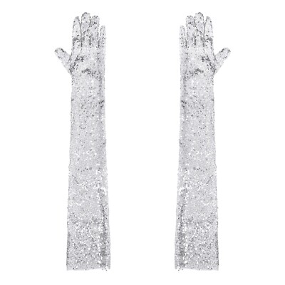 US Womens Celebrations Carnival Dancing Evening Long Gloves One Size Accessories