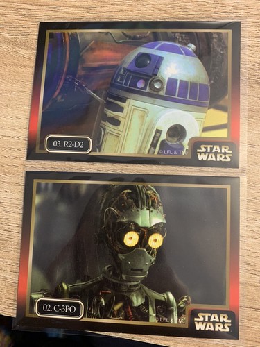 STAR WARS 1999 EPISODE 1 IKON Cards: #03. R2-D2 And #02. C-P3O. - Picture 1 of 2