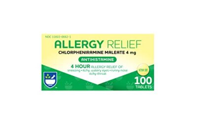 Rite Aid Allergy Medicine, Chlorpheniramine Maleate 4mg