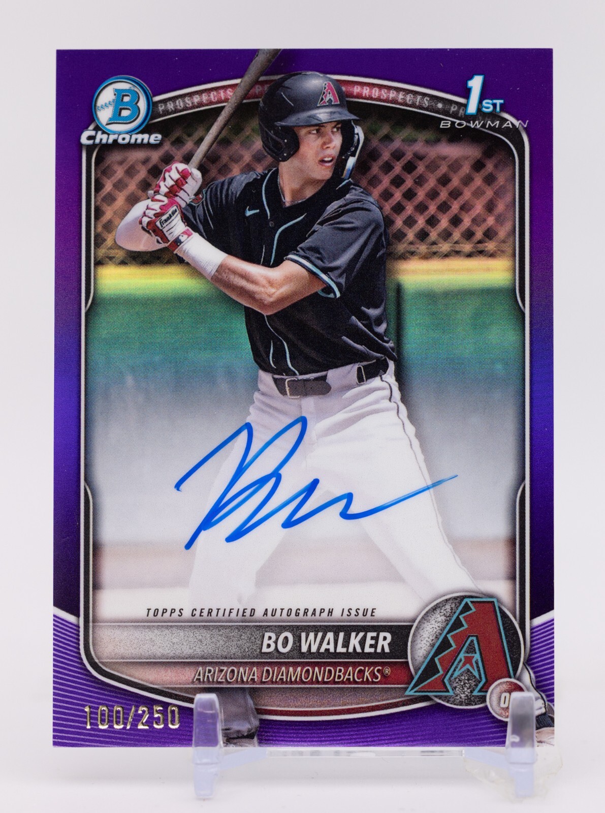 2025 Bowman - Bo Walker 1st Bowman Chrome Purple Refractor Auto /250