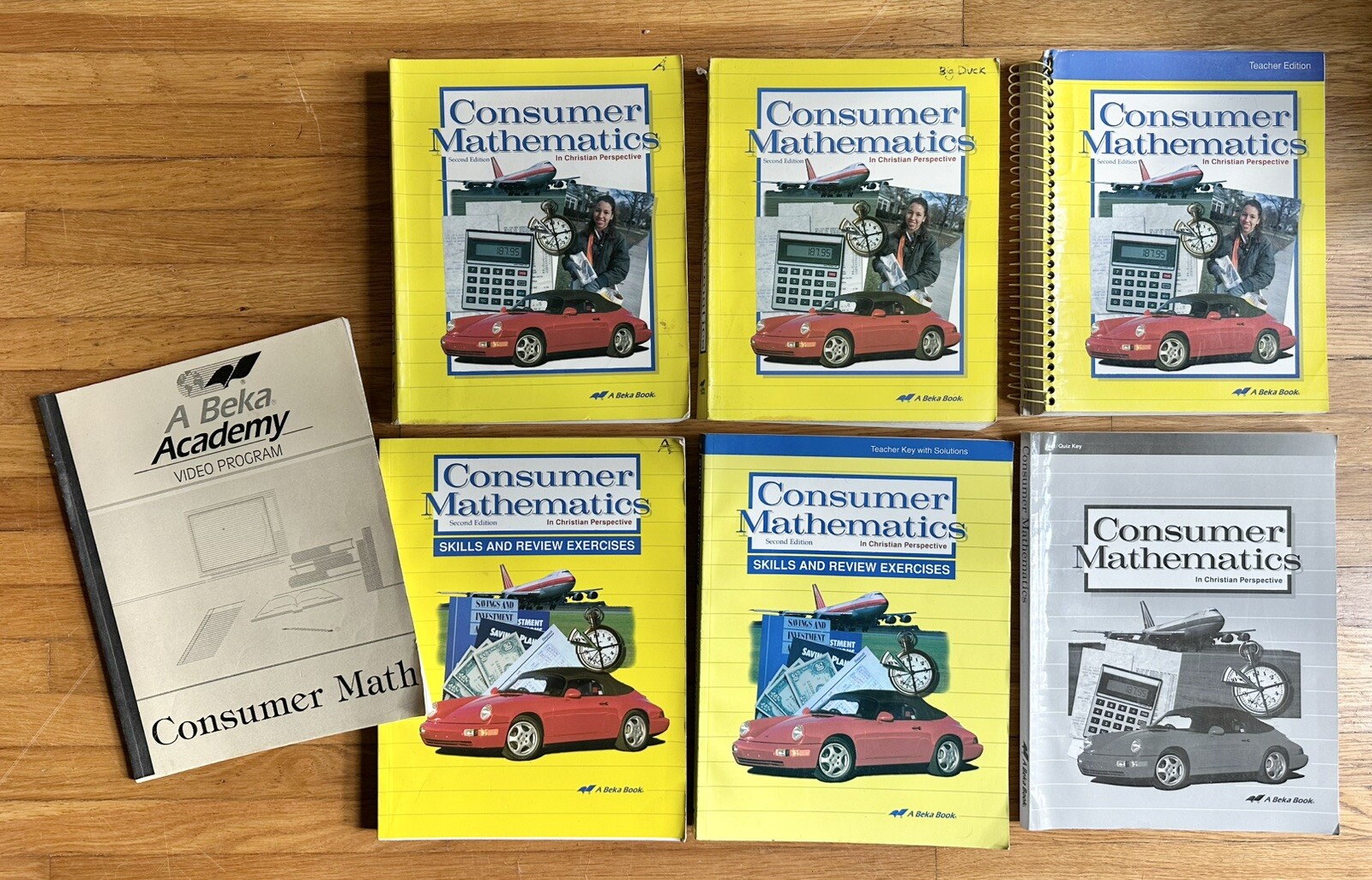 Abeka Books Math 7 BOOK SET — ABeka A Beka Book High School Consumer Mathematics 2nd ...