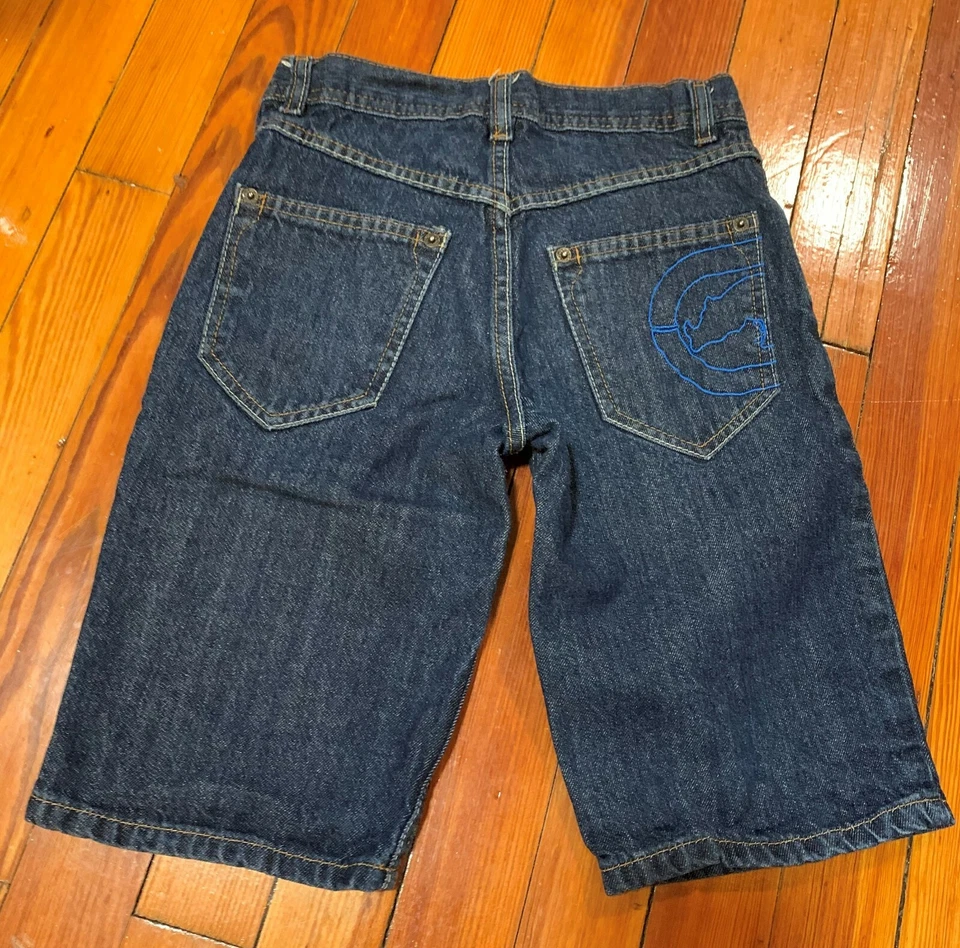 Pantalones cortos de mezclilla Ecko Unltd azul marino para niño 100 % algodón talla 10 Foto 2 de 4