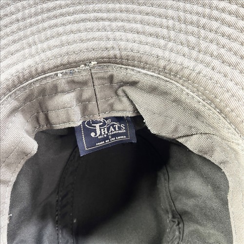 Jhats Horseshoe Embroidery Green Safari Bush Fisher Hat with Strap - Picture 8 of 10