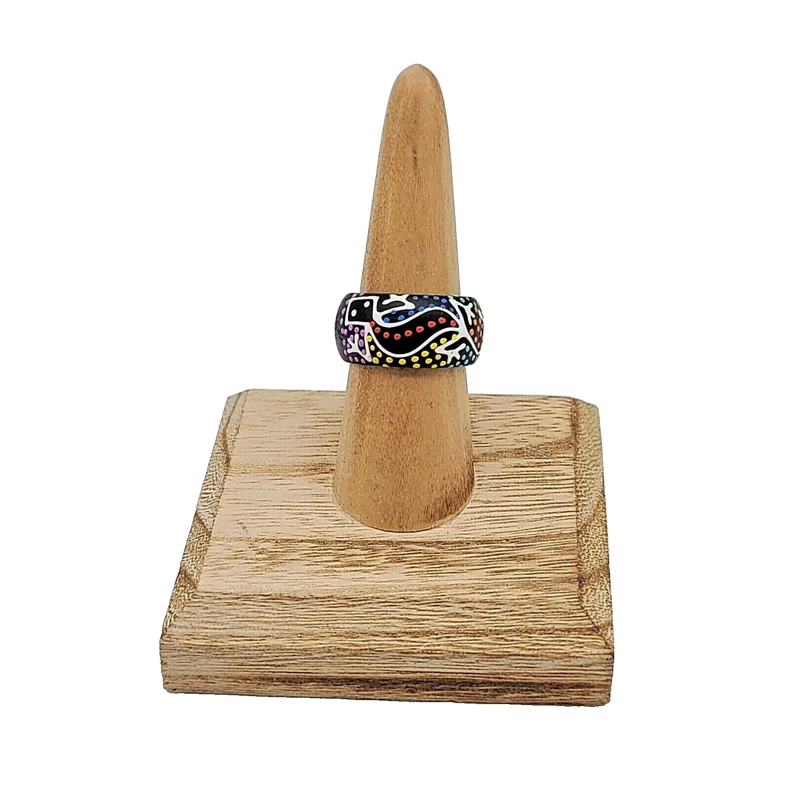 7.5 Anillos de madera Anillos de Moda