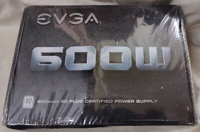 EVGA 600 W1, 80+ Weiß 600W, Netzteil 100-W1-0600-K3, Schwarz