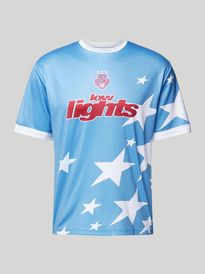 Low Lights Studios T-Shirt M mit Label-Print 'ALLSTARS FOOTBALL' in hellblau NEU