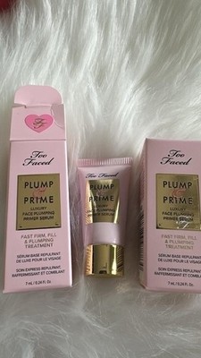 Lot of 2 TOO FACED Plump Prime Primer Serum 7 ml Each Total of 14ml L1