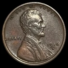 1916-D Lincoln Wheat Cent Penny AU About Uncirculated 1c Coin Denver Better Date