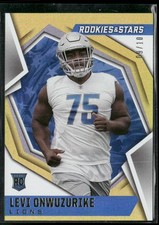 2021 Panini Rookies & Stars Levi Onwuzurike #157 Gold /10 Rookie RC Lions