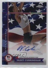 2024 Topps US Flag Refractor 64/76 Vashti Cunningham #AU-VC Auto 11o2