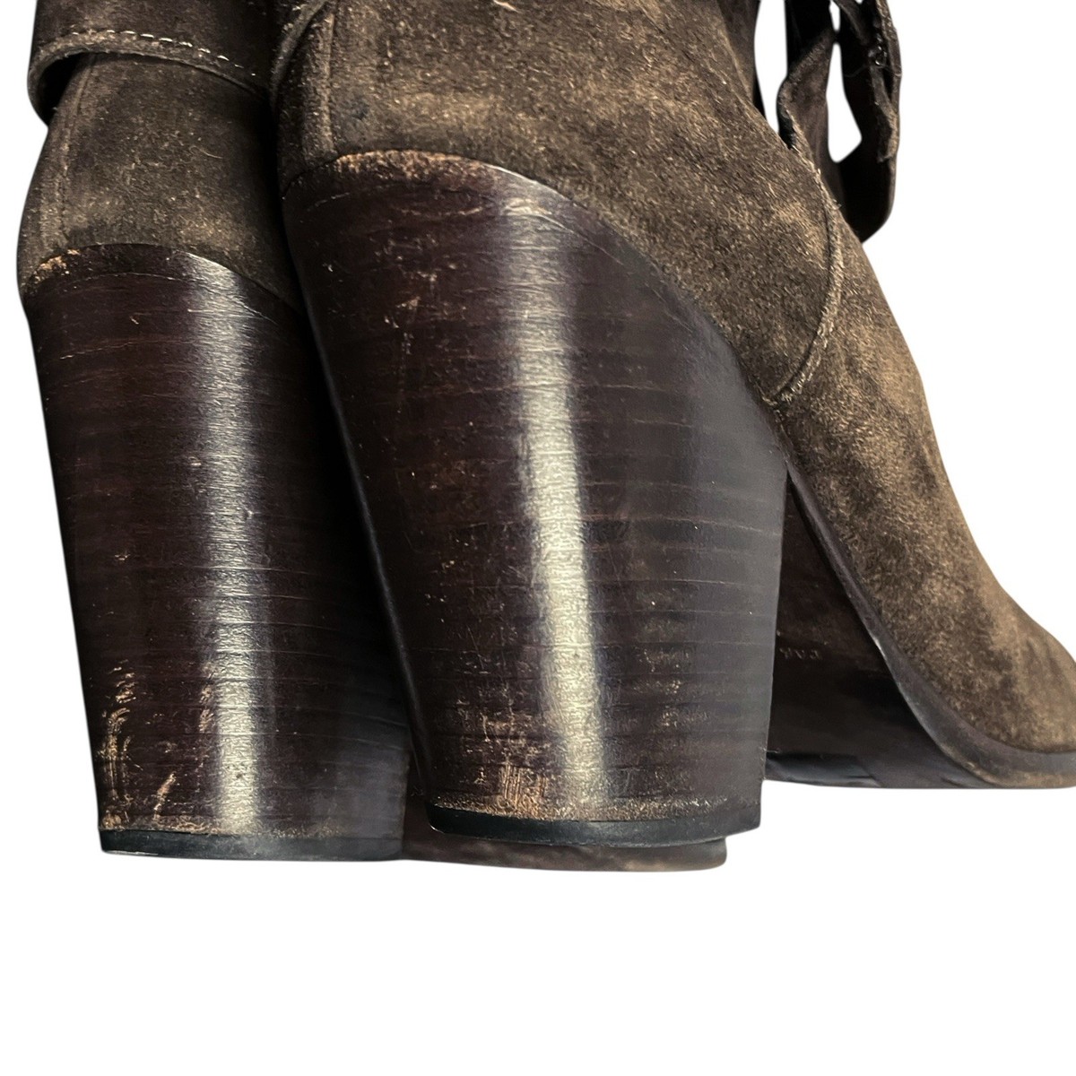 Rag & Bone Boots Womens 10 Suede Leather Western Brown Ankle