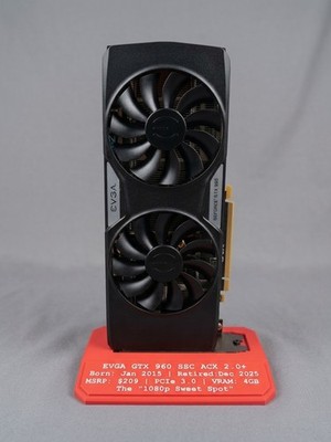 EVGA GeForce GTX 960 SSC 4GB GDDR5   (Never Mined) ''Legendary'' Benchmarks!