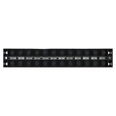 12 Positions 2x Terminal Strip Block 45A 600V Large Current Easy Wiring Groun CB