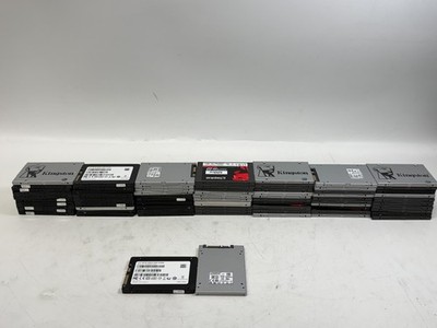 Lot of 72 Mixed Brands 120GB/128GB 2.5'' SATA SSD (46x 120GB - 26x 128GB)