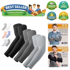 UV Sun Protection Arm Sleeves - Compression Arm Sleeve, UV Arm Sleeves Men, W...