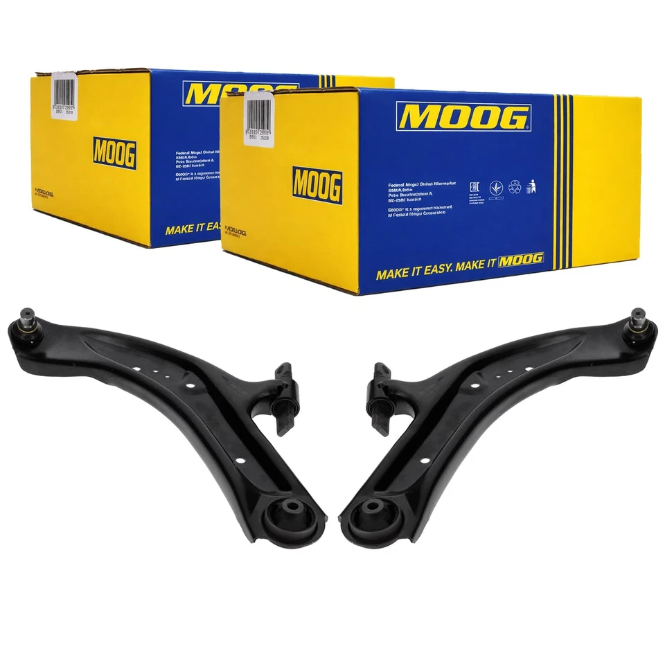 2X MOOG QUERLENKER SATZ VORNE UNTEN LI+RE passend für NISSAN X-TRAIL RENAULT KOL - Bild 1 von 4