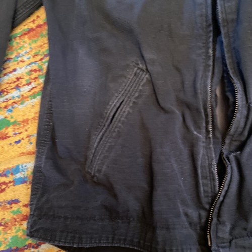 Carhartt Giacca Uomo Regular Medium Worn Sbiadita Classica RN 14806 Strappato - Foto 7 di 12