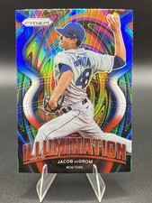 2022 Panini Prizm - Illumination Jacob deGrom #IL-1 Red White & Blue Prizm