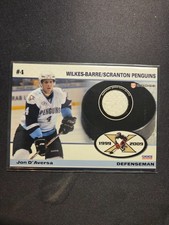 2008/09 Wilkes Barre Scranton Penguins WBS Jersey Card #4 Jon D'Aversa