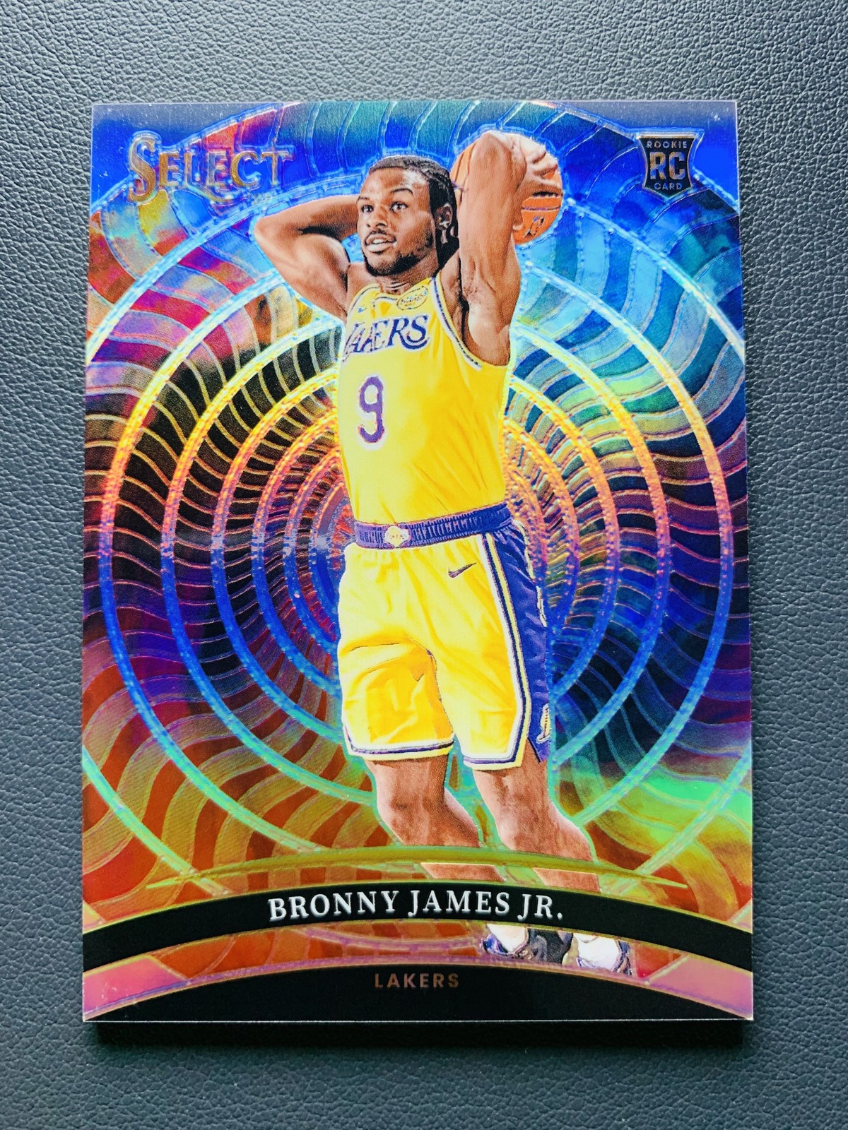 2024-25 Panini Select Bronny James Jr. #21 Rookie RC Color Wheel Case Hit SSP