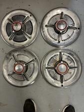 Wheel Covers 1965 Ford Galaxie Ltd Red Ford Center Spinner Hubcaps Set Of 4 15