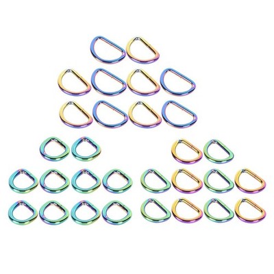10 Stück Eisen D-Ring Schnallen - für Taschenbänder, Taschen