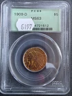 1909-D Indian Head Half Eagle MS63