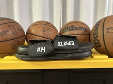lakers team issued Maxi Kleber Locker Room Slide sandals Shoes Slippers