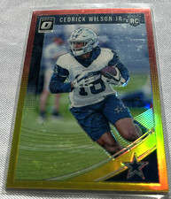 2018 Donruss Optic Football Cedrick Wilson JR. Dallas Cowboys Red Yellow Rookie