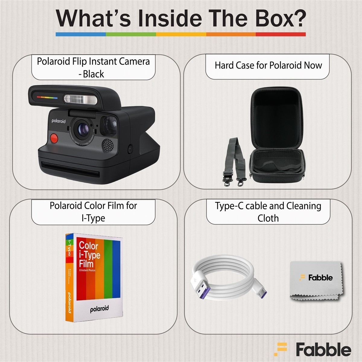 Polaroid Flip Instant Camera Black Color Film Bundle (8 photos) | eBay