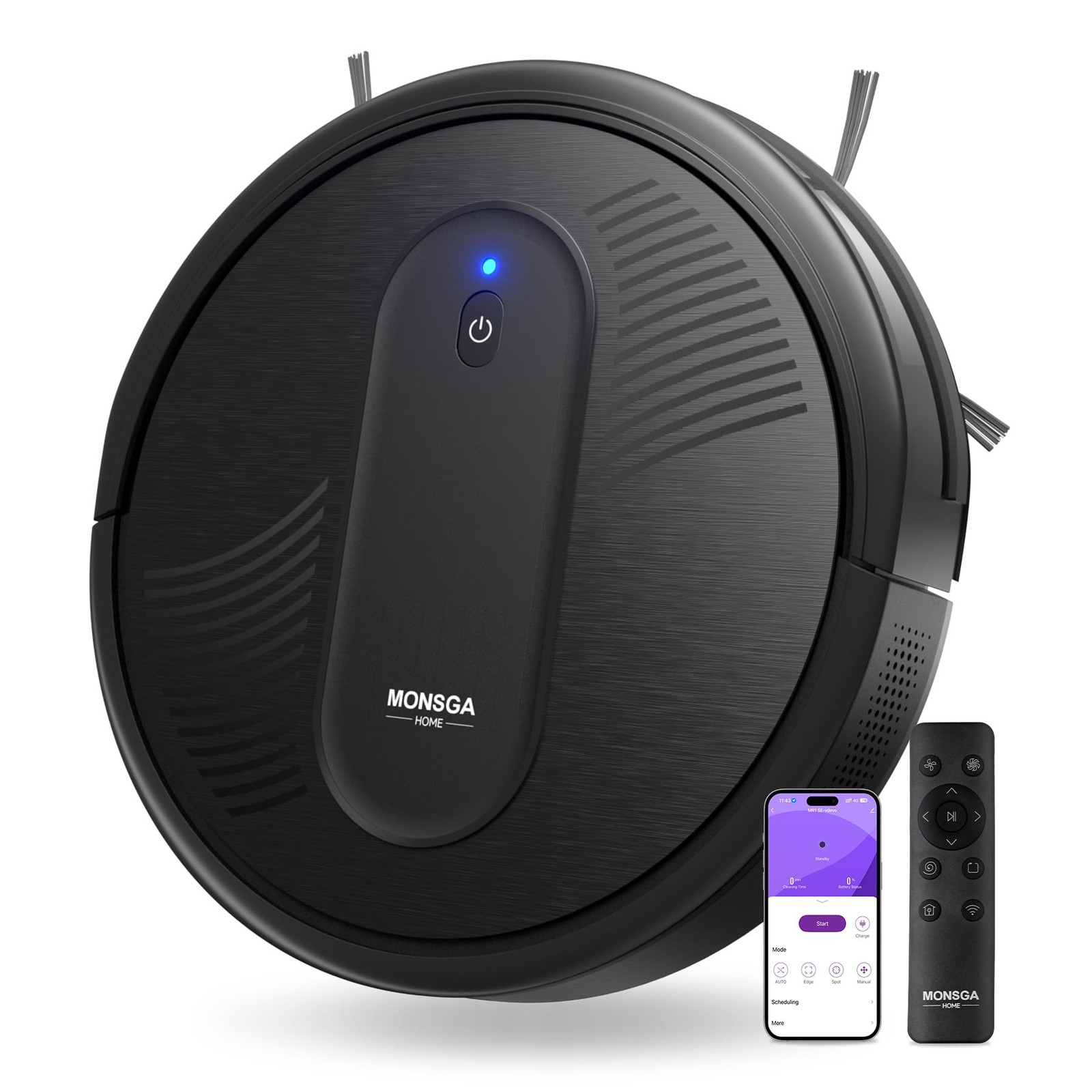 Robot Vacuum Cleaner, 3000Pa Powerful Suction Robotic Vacuum, 3.2