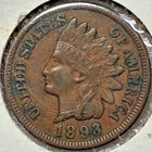 1893 Indian Head Cent Penny