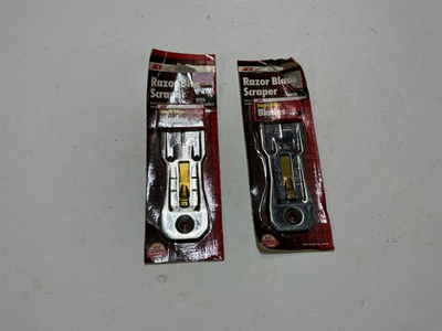 #ad 2 NOS Ace Hardware brand razor blade scraper #10529 USA made all for $11 $11.00