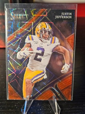 2023 Select Draft Picks Justin Jefferson #152 White Lazer Prizm LSU Tigers