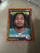 2024 SCORE A TREAT ORANGE PUMPKINS ROOKIE CARD RC 27 JAYLEN WRIGHT DOLPHINS