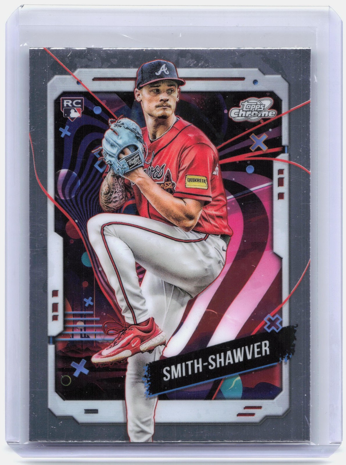 2024 Topps Chrome Cosmic #62 AJ Smith-Shawver Refractors
