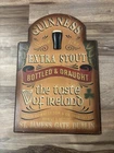 Vintage Guiness Extra Stout Beer Wood Sign, Taste of Ireland 3D Mug 23x16
