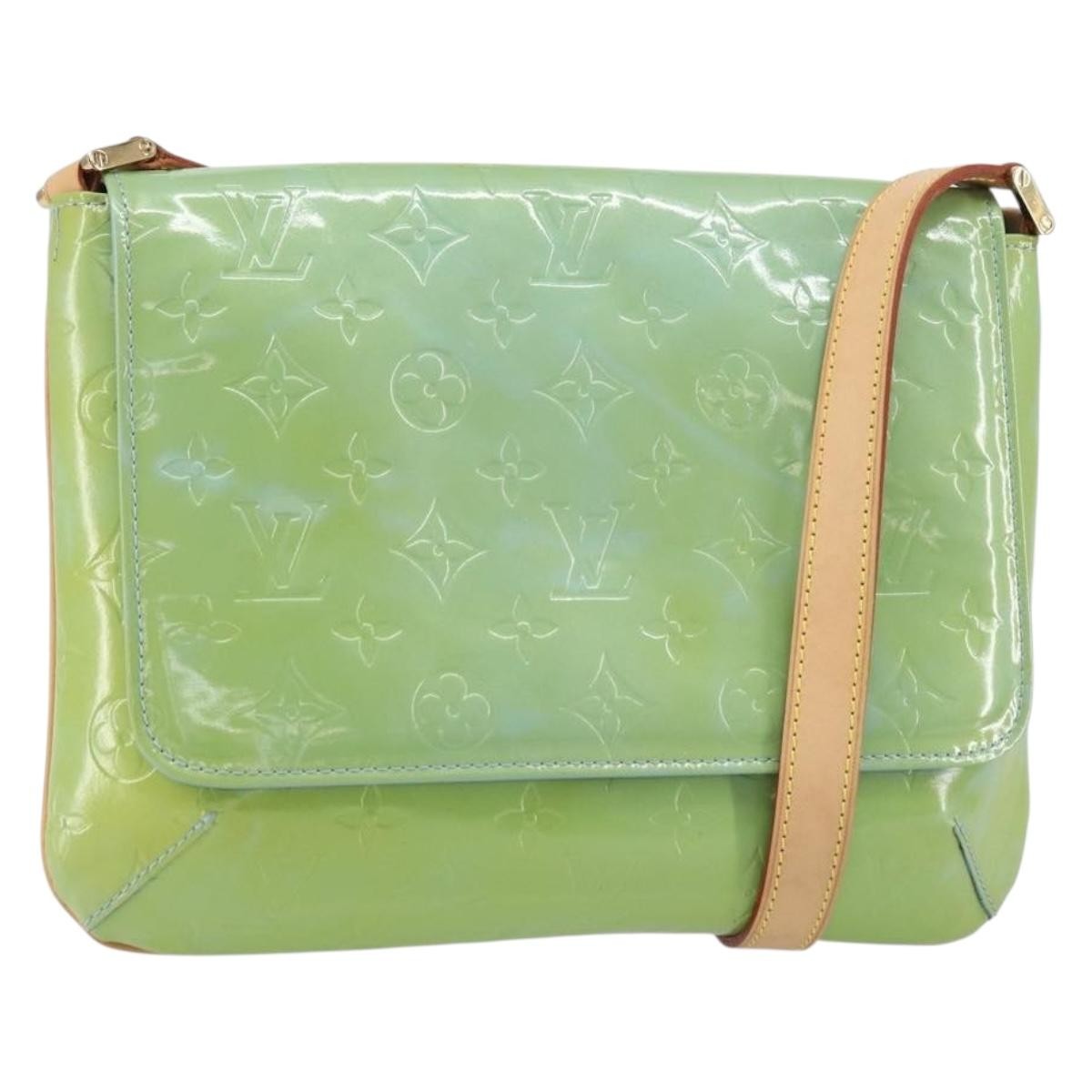 LOUIS VUITTON Monogram Vernis Thompson Street Bag Baby Blue M91009