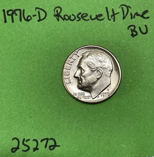 1976 D Roosevelt Dime 10c Choice BU Uncirculated Mint State US Coin See Pics
