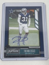 Panini 2020 Playbook Football Trevon Diggs Rookie Auto Autographed NFL Card RCA. rookie card picture