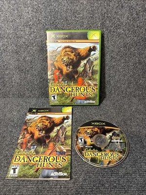 Cabela's Dangerous Hunts (Microsoft Xbox, 2003) Tested Working CIB Video Game