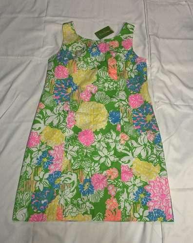 Lilly Pulitzer Cathy Shift Dress Size 8 Hibiscus Stroll Floral NWT $178
