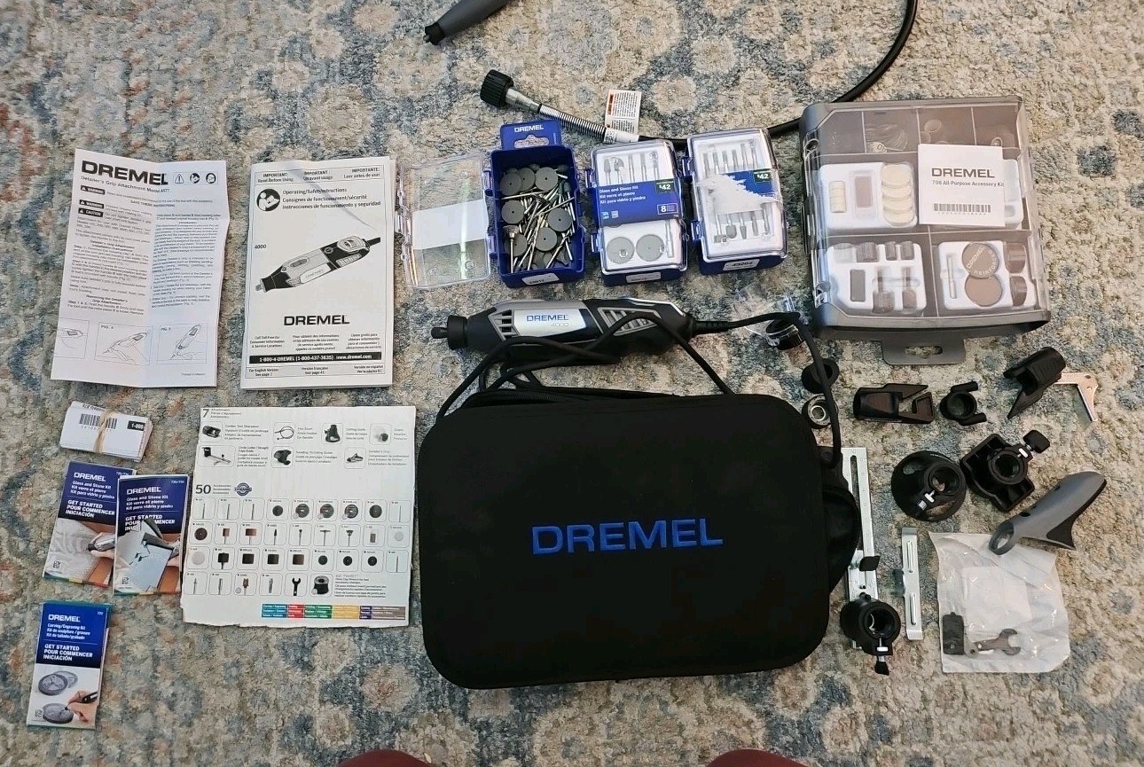 Dremel 4000 Variable Speed Rotary Tool Kit with Accessories Bundle
