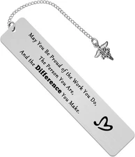 Nurse Practitioner Gifts NP Bookmark Silver 